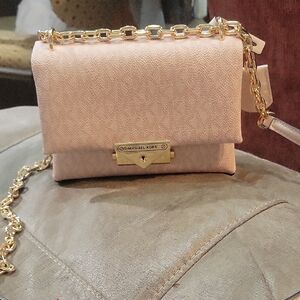 Michael Kors Cece Powder Blush Logo Mini Bag